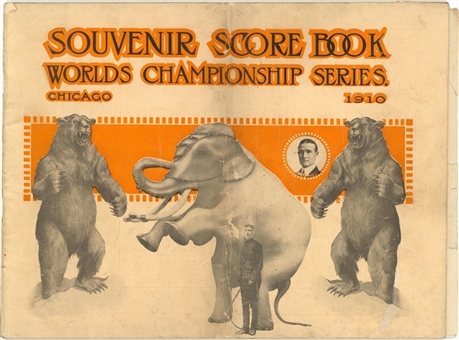 1910 World Series Program - Chicago Cubs (Scored)